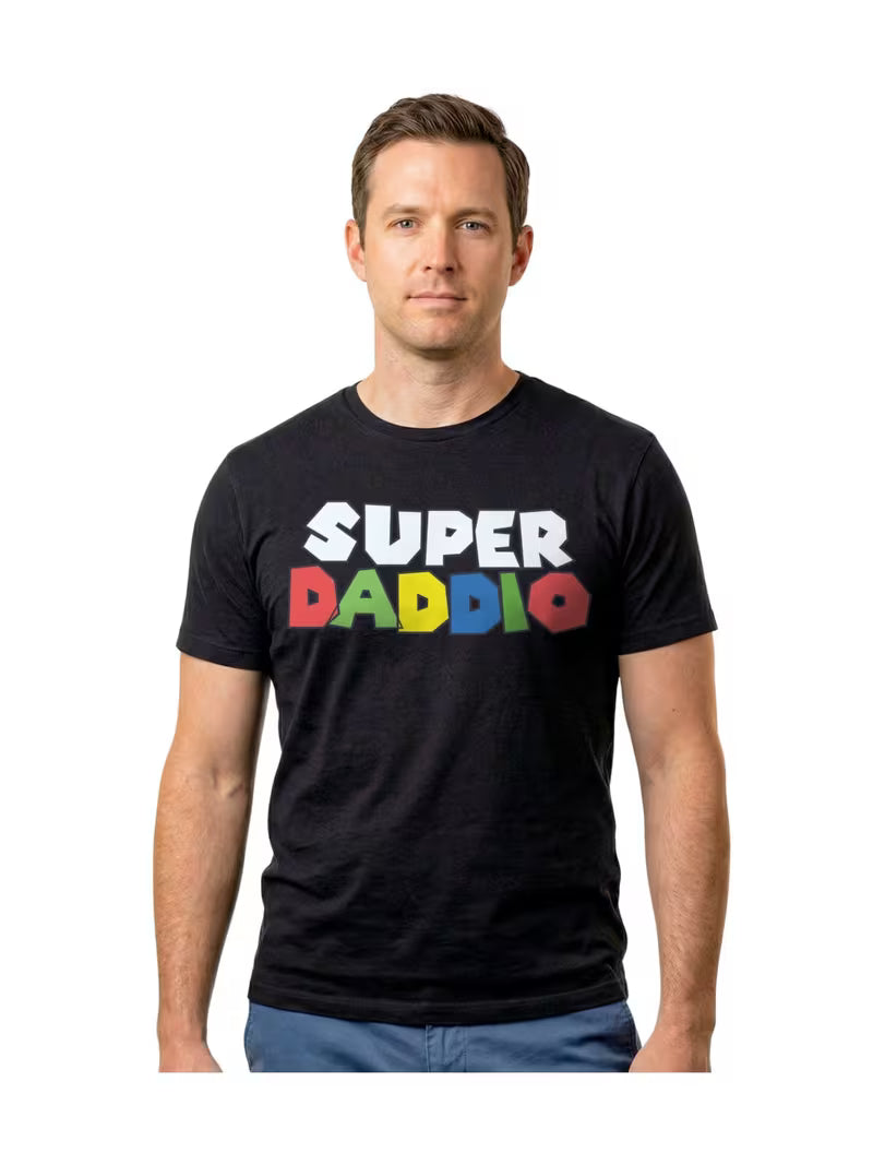 Funny Super Daddio Graphic T-Shirt