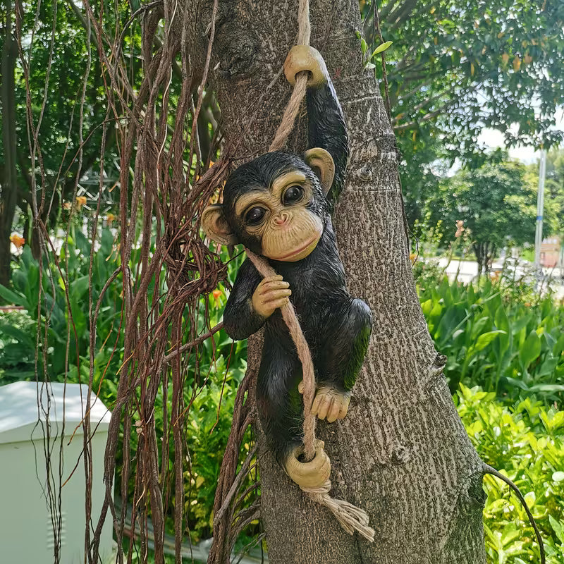 A Gorilla Hanging Ornament That Can Be Placed on a Tree