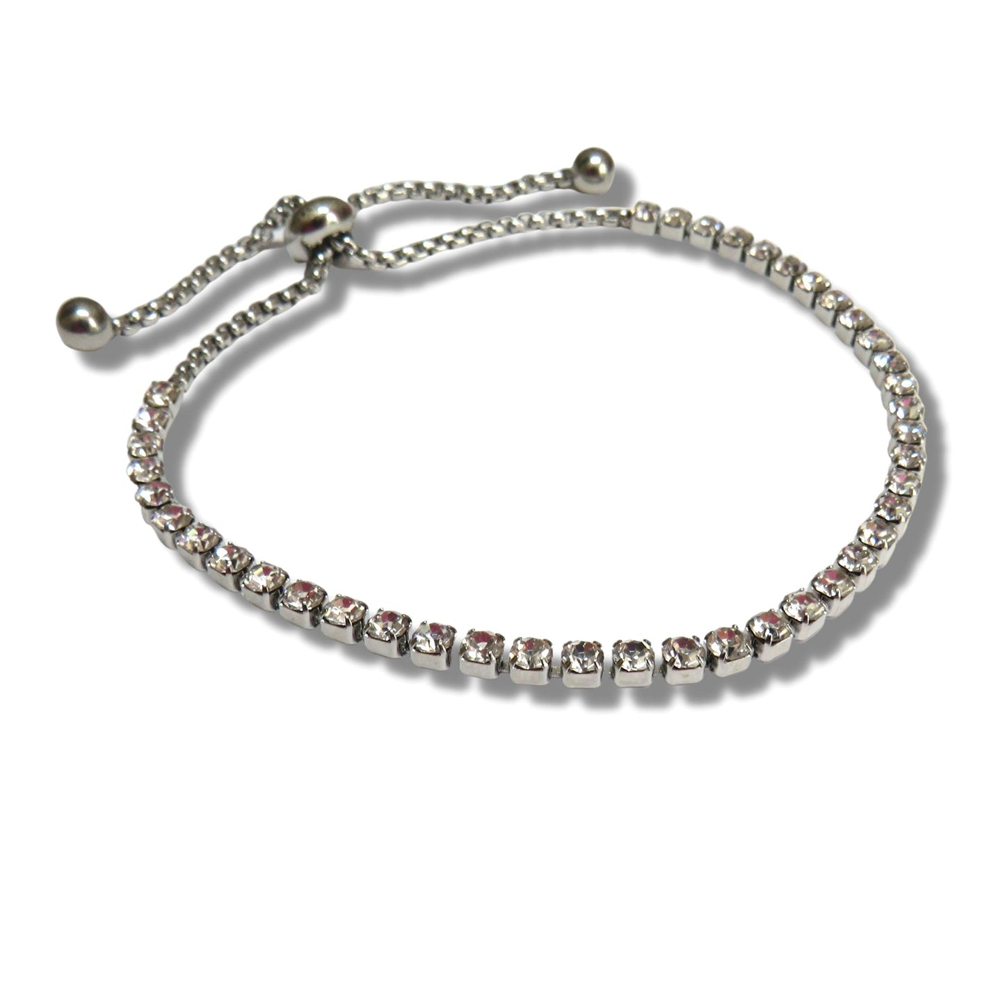 Diamante Silver Slider Bracelet