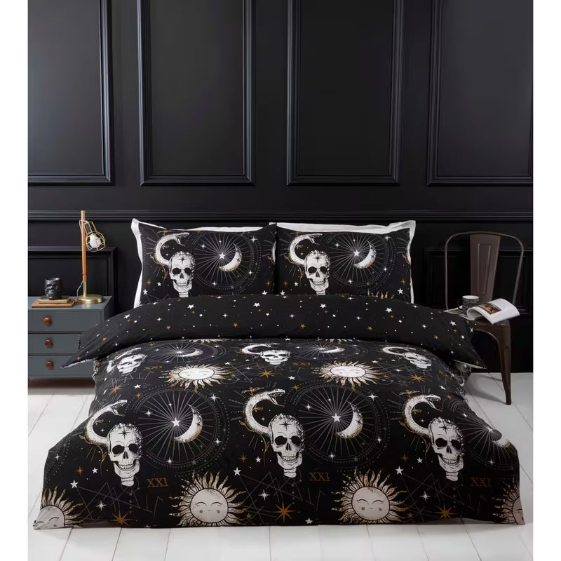 Starry Tarot Dreams Microfibre Reversible Duvet Cover Set