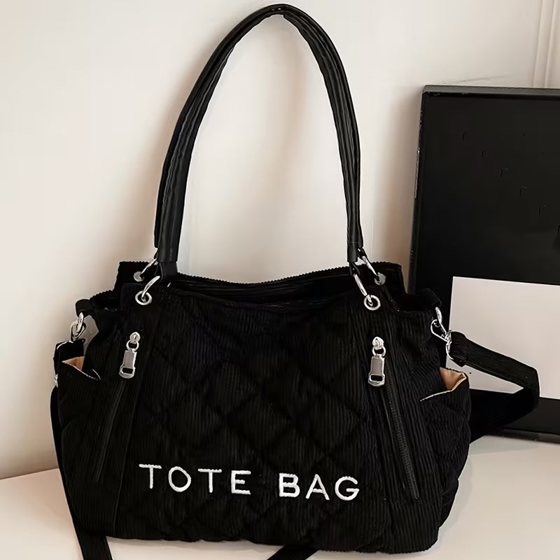 Women's Large Capacity Corduroy Handbag