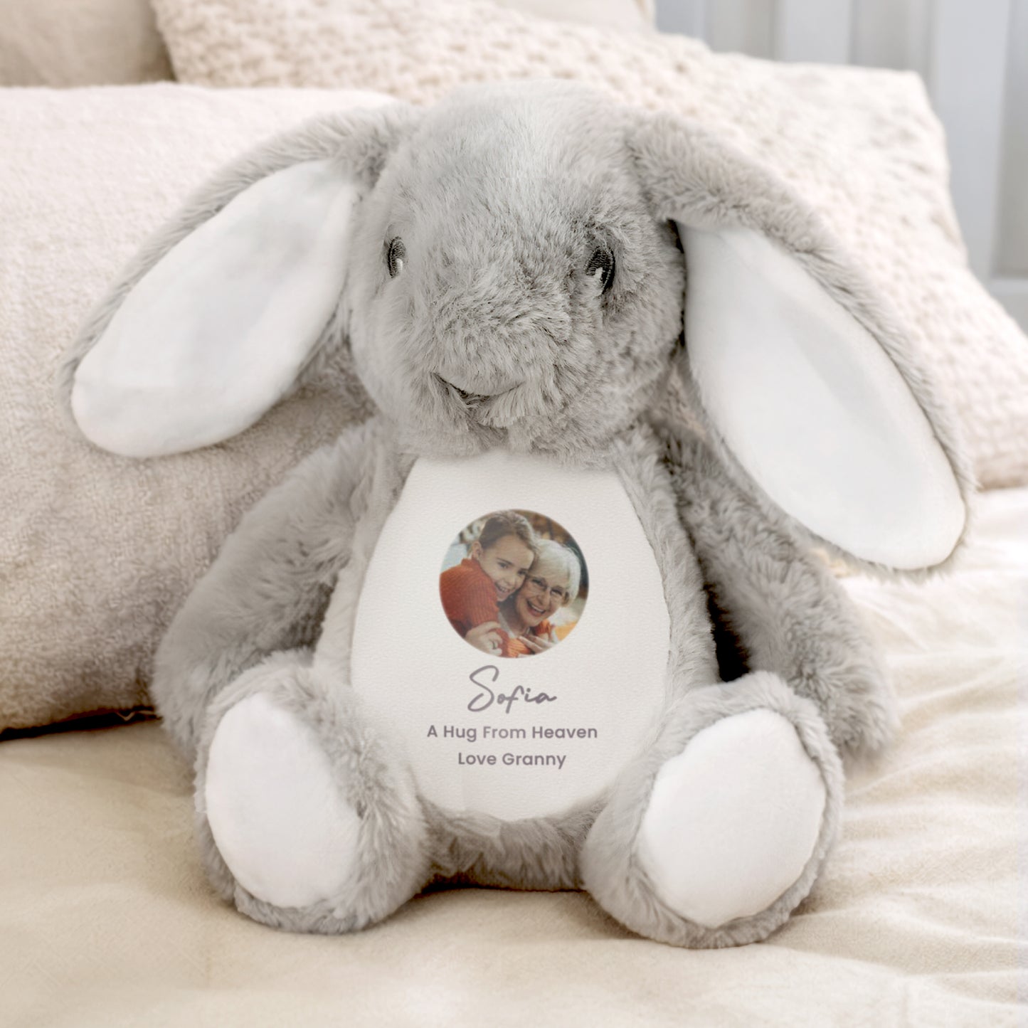 Personalised Sentimental Photo Upload Bunny