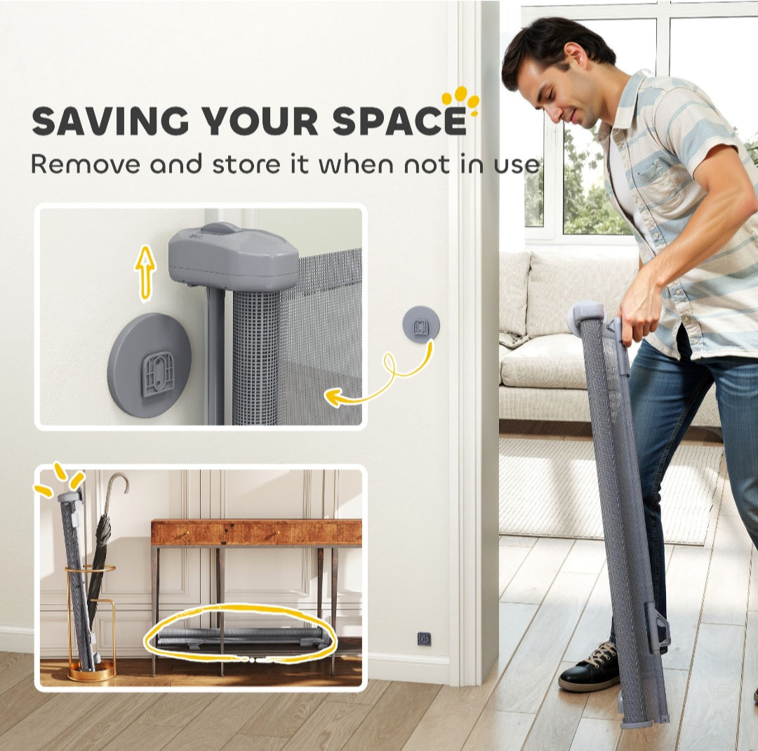 Retractable Stair Gate for Dogs