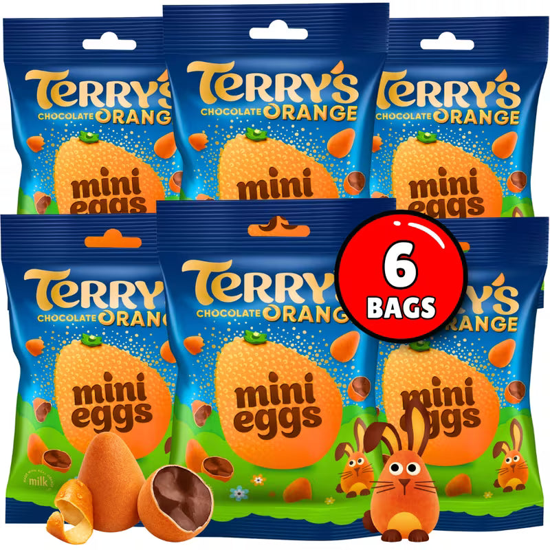 Terry's Chocolate Orange Mini Eggs 6 x 70g Bags