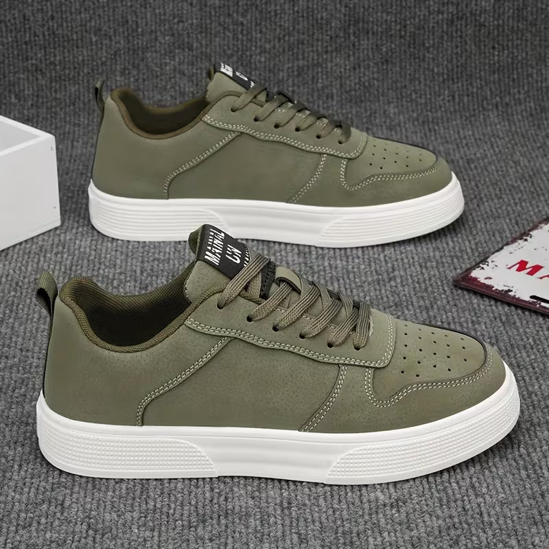 Plain Colored Low-Top Mens Trainers