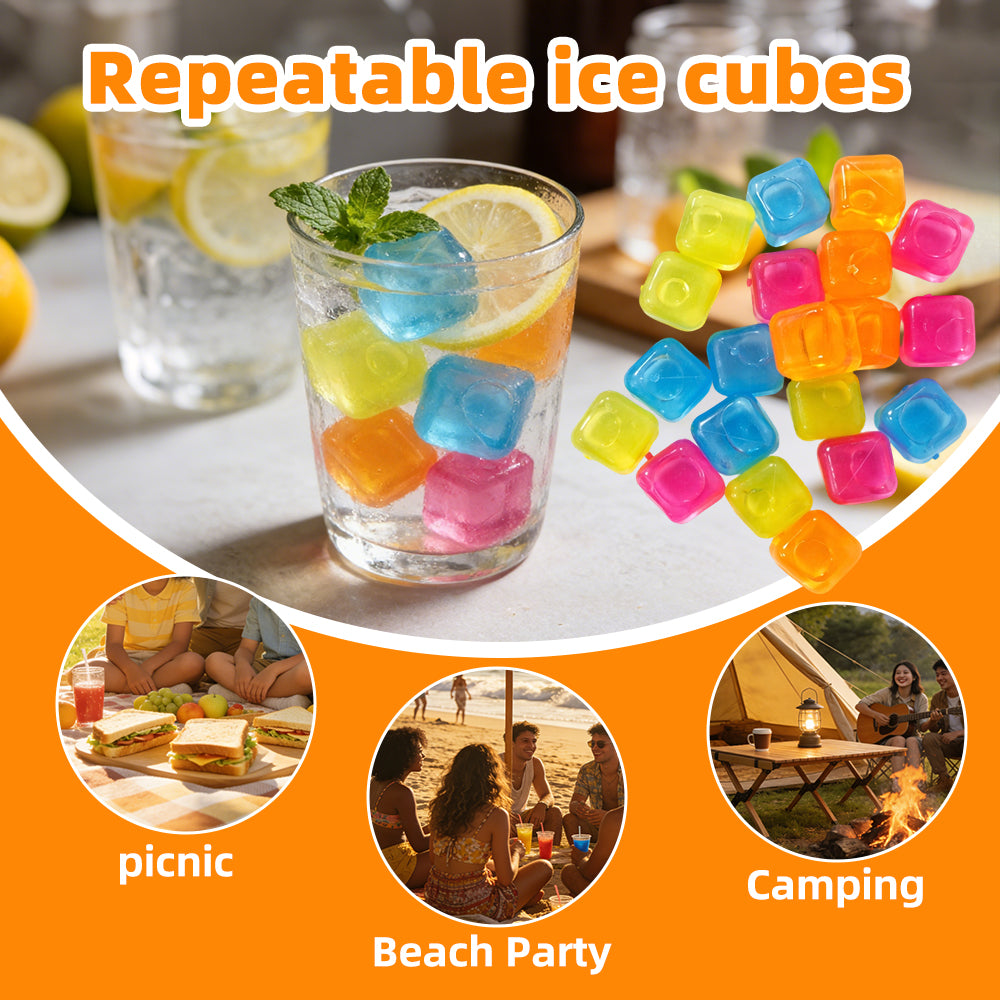 20PCS Reusable Ice Cubes