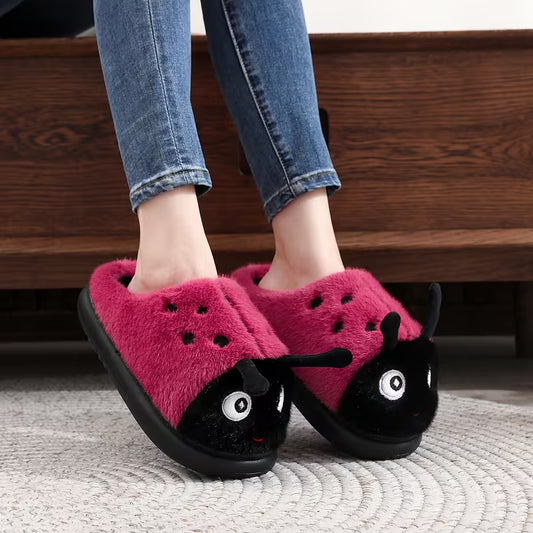 Ladybug-Themed Slippers