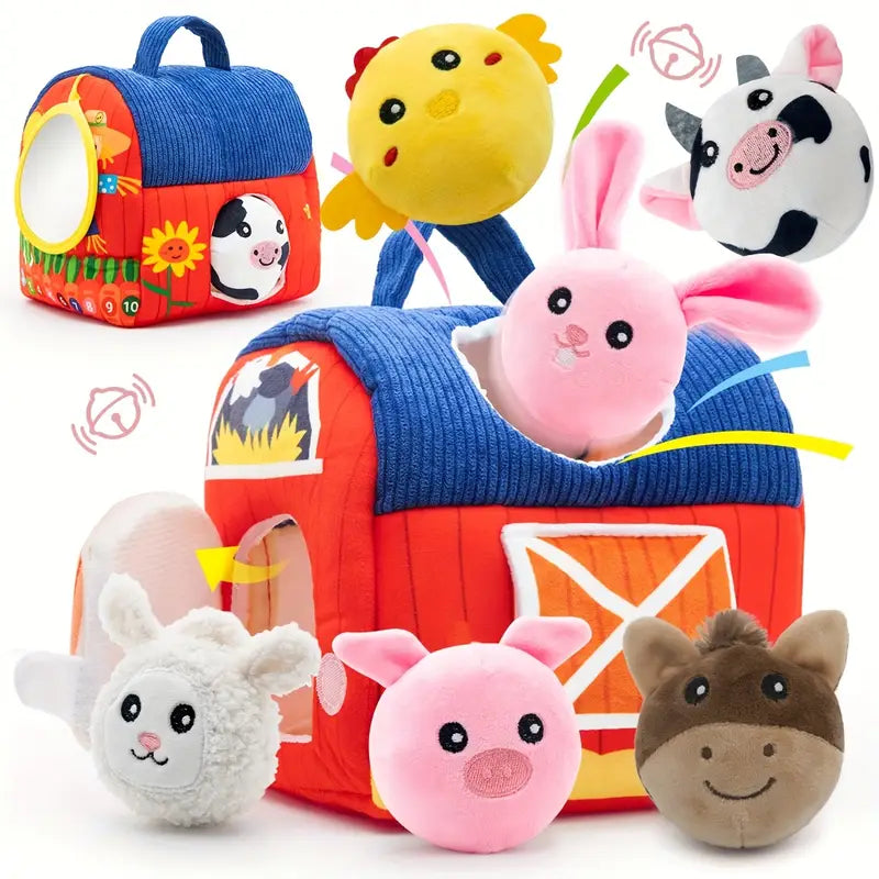 Toddler Toy Farm Animal Doll Set