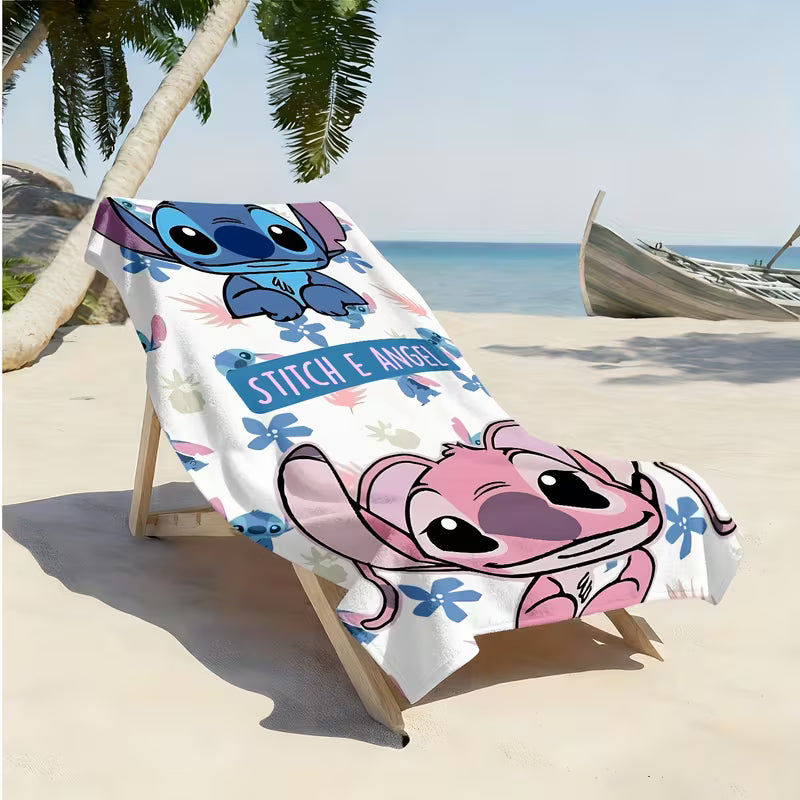 Stitch Cartoon Pattern Beach Towel