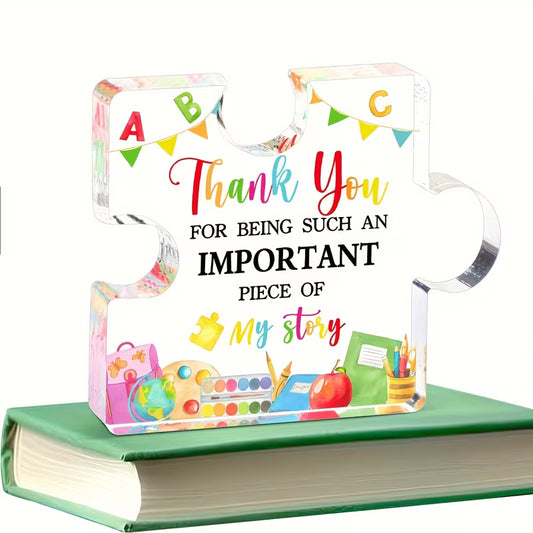 2D Flat, One Piece Teacher's Acrylic Decoration