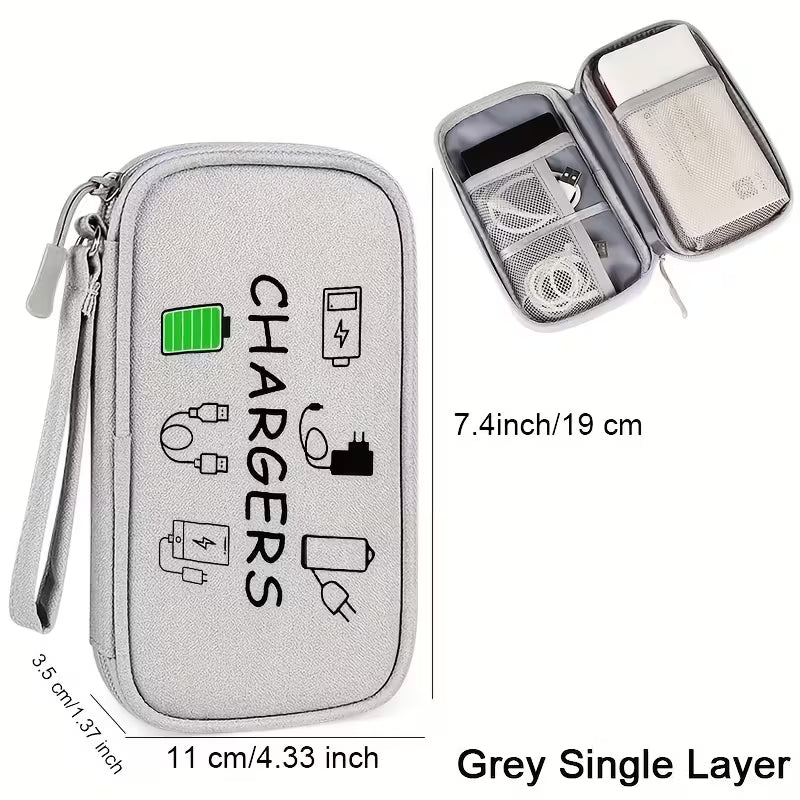 Travel Chargers Storage Bag
