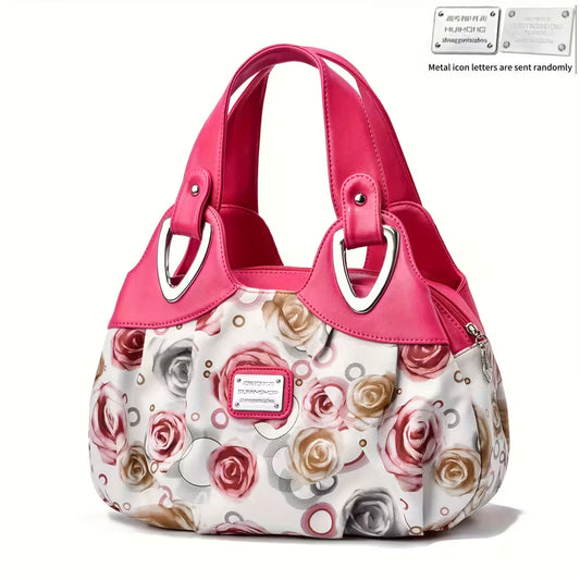 Women'S Handbag with Floral Design