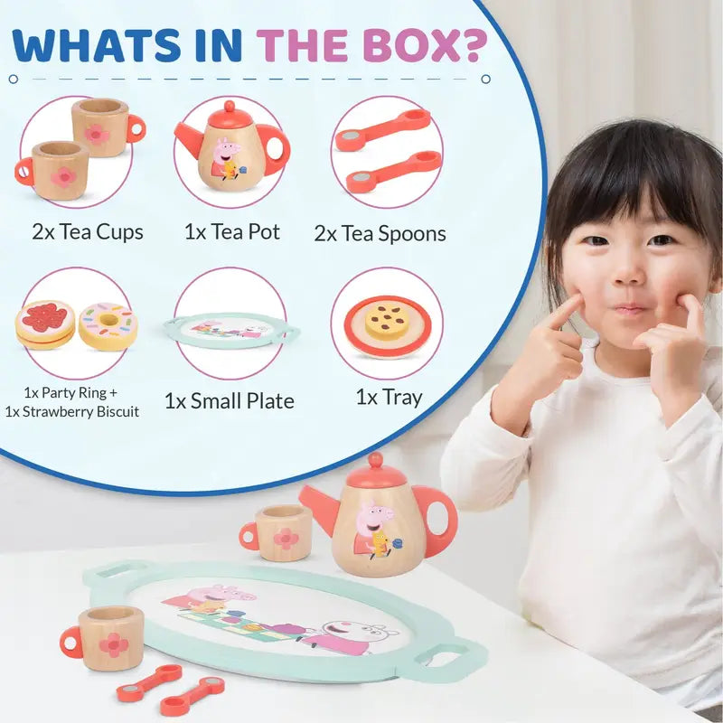 Peppa Wooden Tea Set