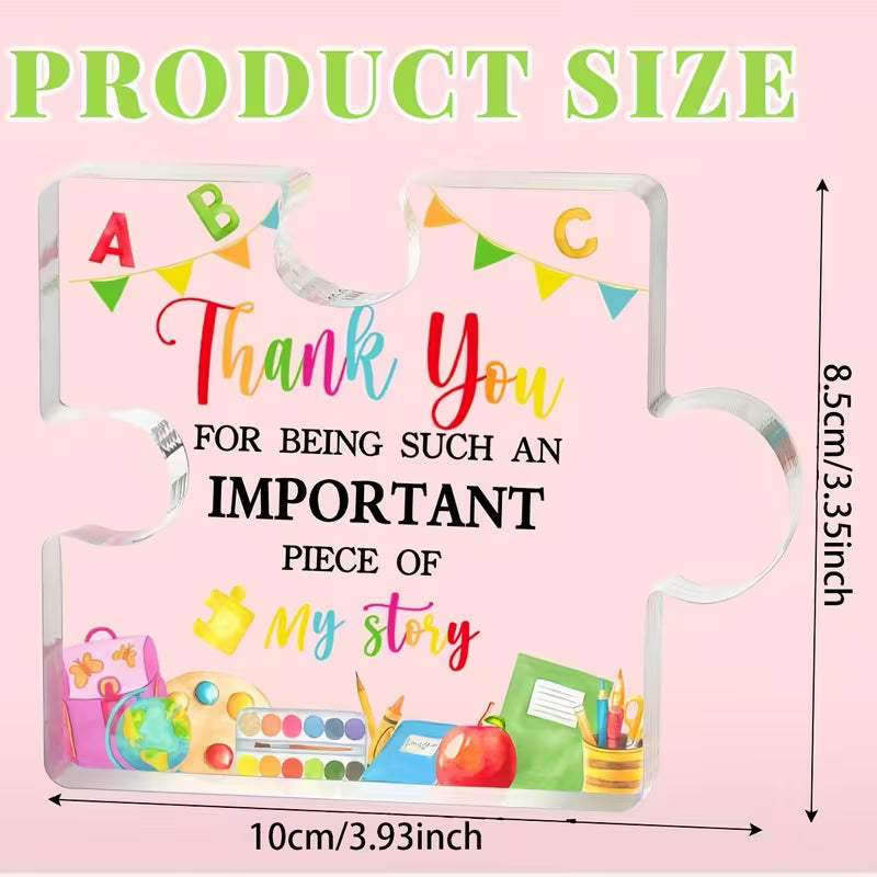 2D Flat, One Piece Teacher's Acrylic Decoration