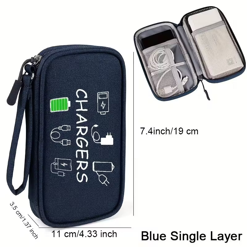 Travel Chargers Storage Bag