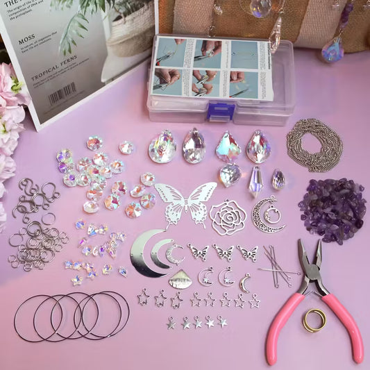 377pcs DIY Crystal Catcher Rainbow Making Craft Kit