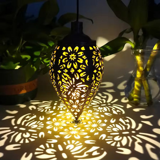 LED Solar Lantern Outdoor Hanging Garden Light
