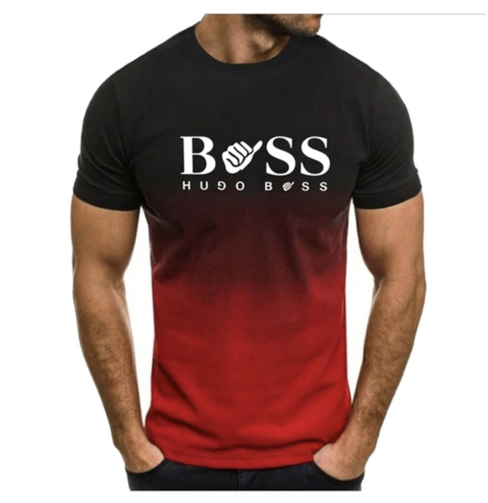 Mens Boss Gradient Tshirt