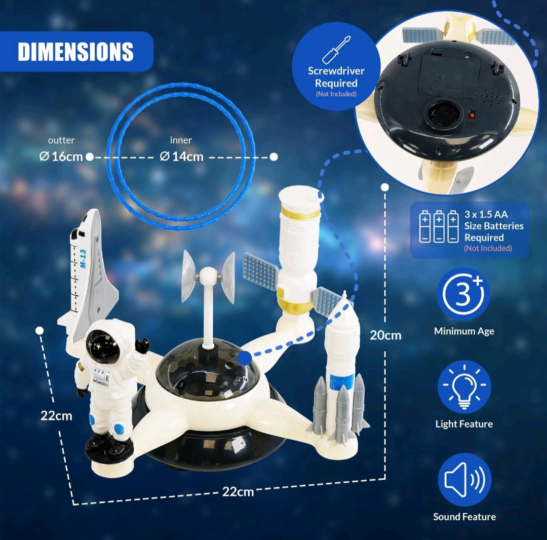 Rotating Light Up Space Toy