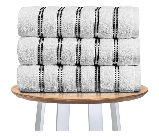 PK Of 3 Luxury Hand Towels Or Bath Sheets Set
