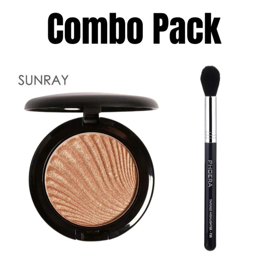 Highlighter Powder with Highligter Brush