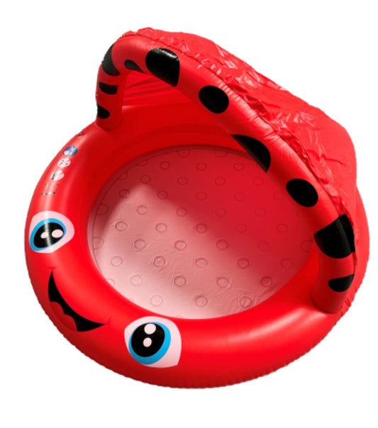 Ladybird Inflatable Baby Play Pool with Shade