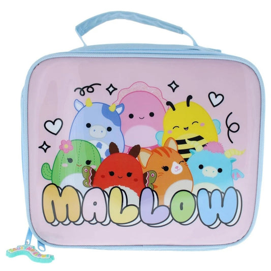 Squishmallows Insulated Lunch Bag With Handle Pink & Blue