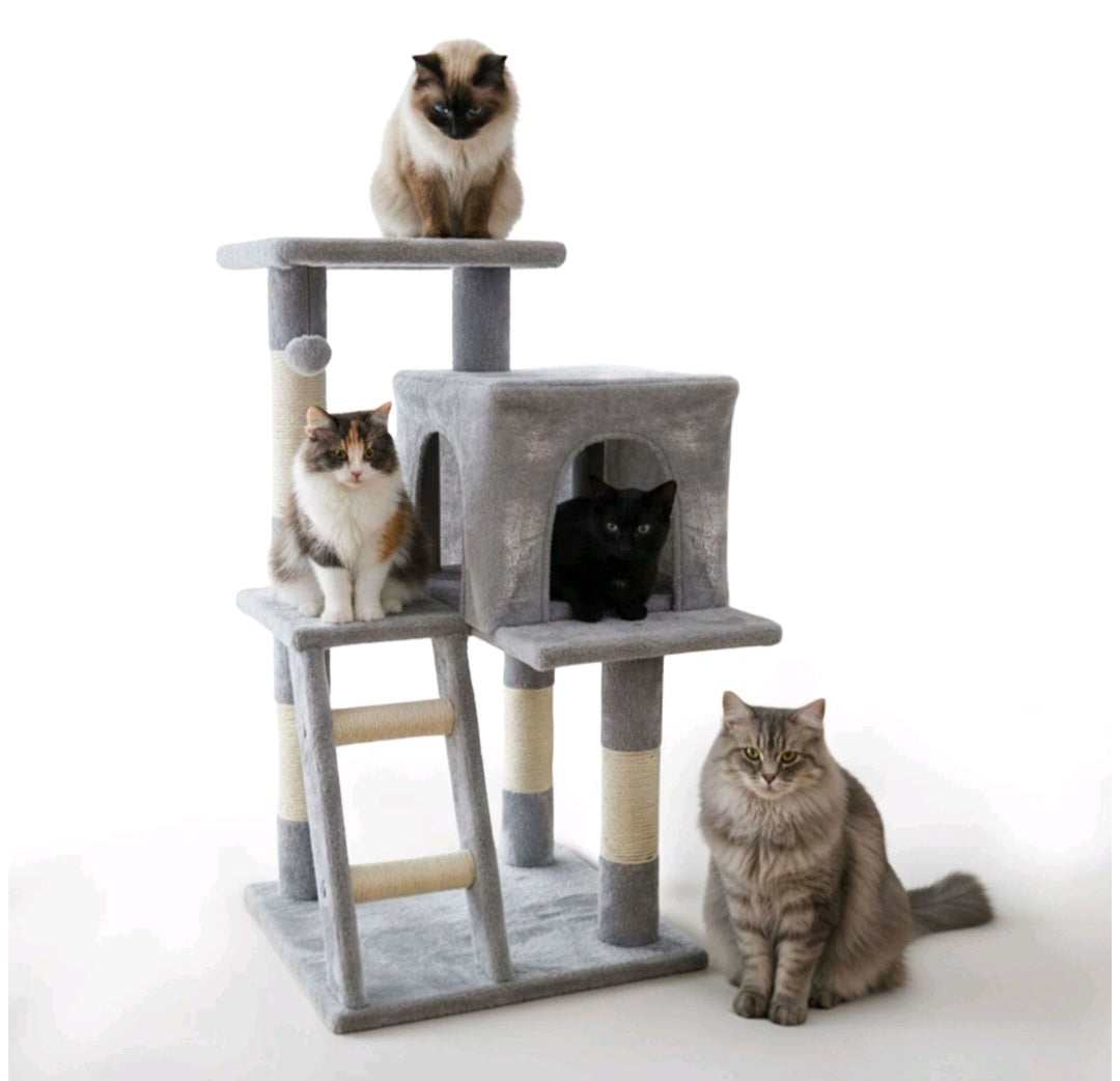 Cat Tree Tower with Ladder