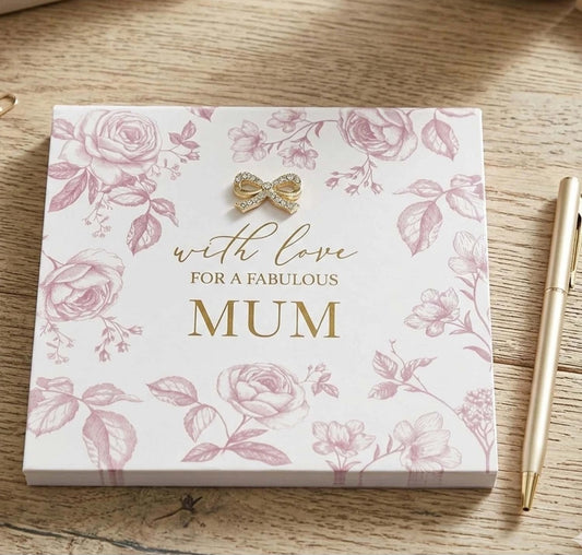 Floral Memo Pad with Pen Stationery Set