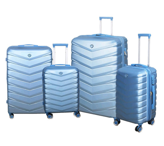 4PC Ice Blue Suitcase Set