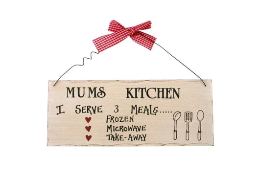 Mum’s Kitchen Wooden Wall Plaque