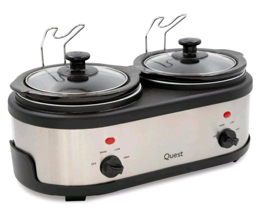 Slow Cooker 2-Pots 1.5L Buffet Server