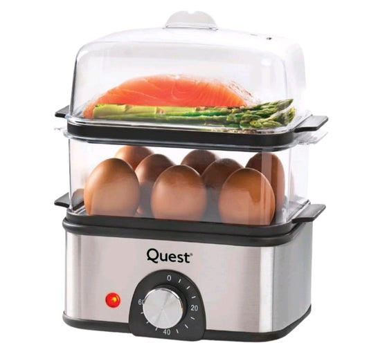 Quest 2 Tier Egg Cooker & Food Steamer