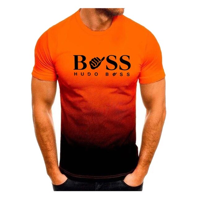 Mens Boss Gradient Tshirt