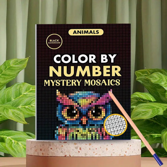 24 Page Animal Number Coloring Book
