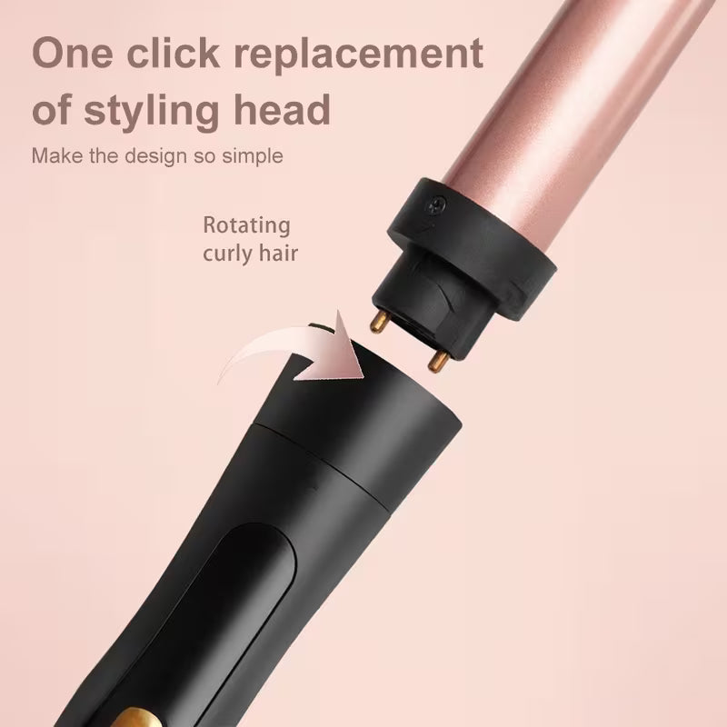 5-in-1 Interchangeable Barrel Hair Curler