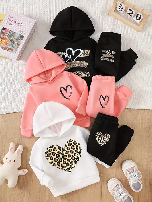 6pcs Girls' Winter Clothes Set