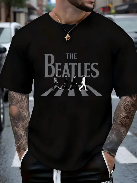 Men'S Vintage Beatles Graphic T-Shirt
