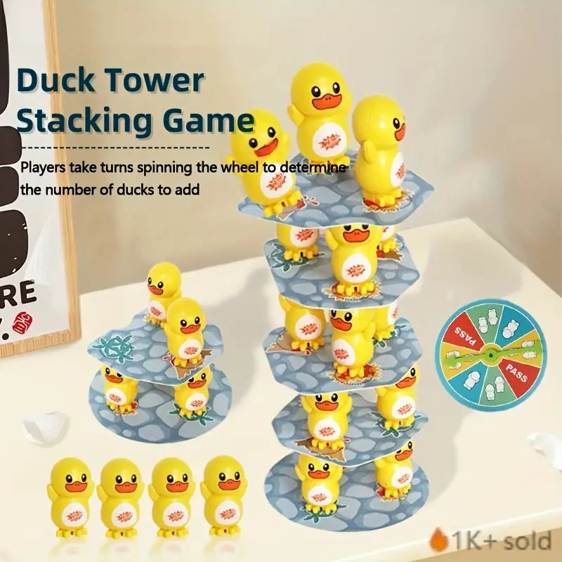 interactive duck stacking tower board game