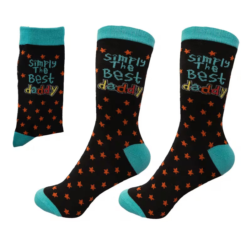 Simply The Best Daddy Novelty Socks