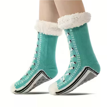 1 Pair Cozy Fleece House Socks for Women