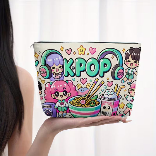 Colourful Kpop Cosmetic Bag
