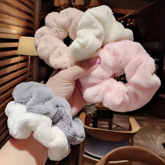 10pcs Women's Plush Scrunchies Set