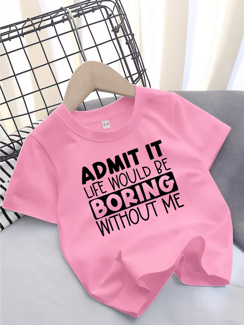 Girls' Short Sleeve Casual T-Shirt