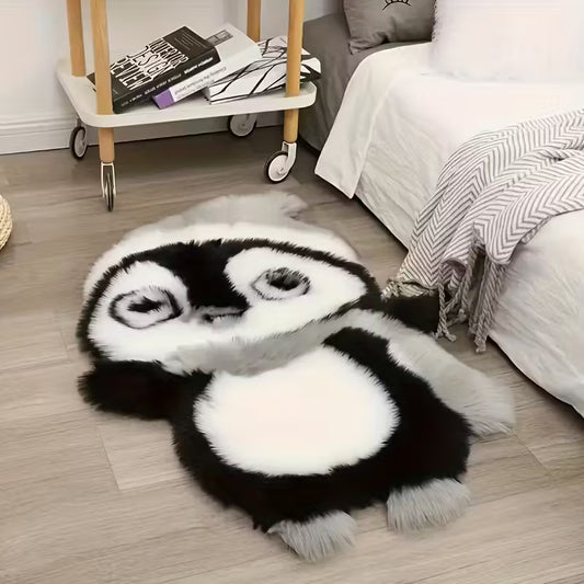 Penguin-shaped  indoor floor mat