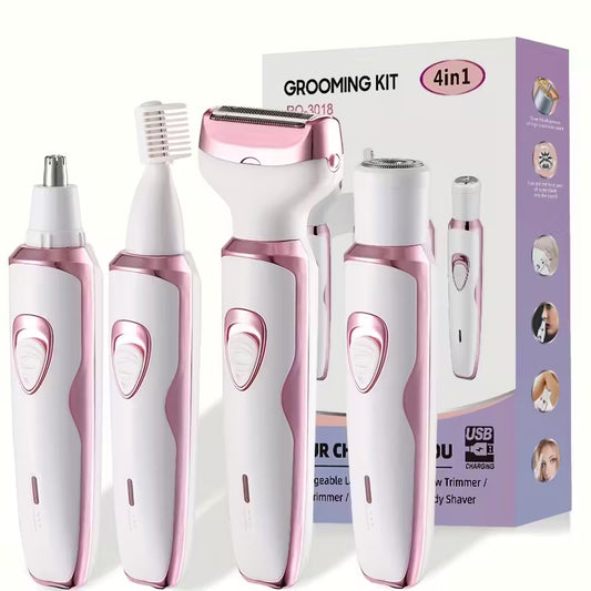 4-in-1 Rechargeable grooming kit for Women