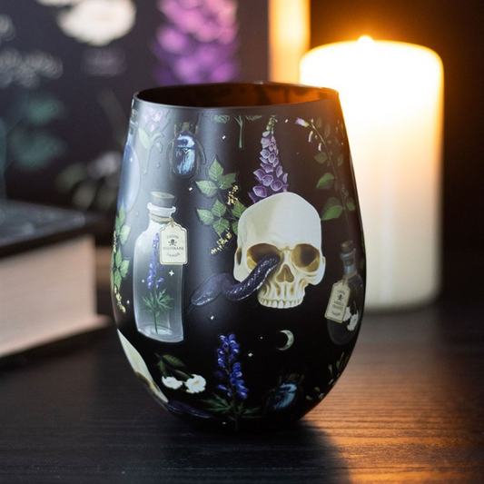 Venom & Vines Print Stemless Glass