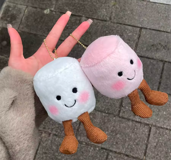 2pc Cotton Candy Bag / Key Charms