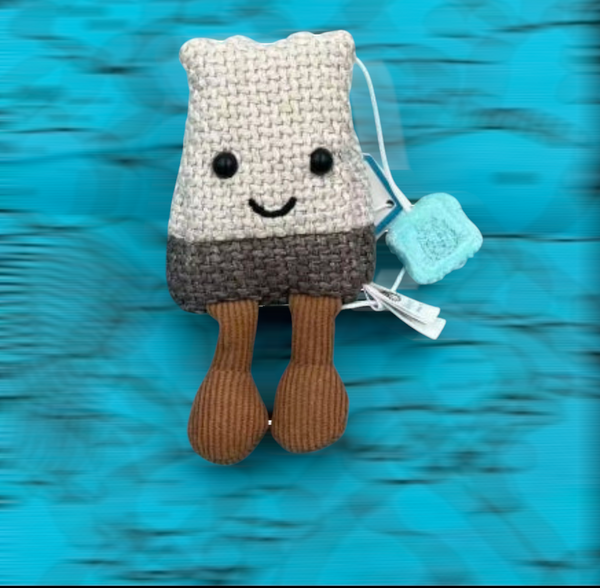 Teabag Bag / Key Charm Plushie