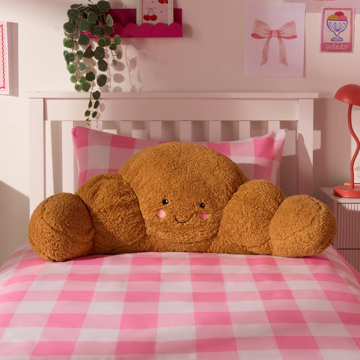 Claude The Croissant Cuddle Cushion - Brown